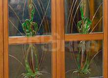 Витраж в ламинированной двери